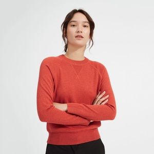 Everlane Cashmere Sweatshirt, Heather Rust, Small